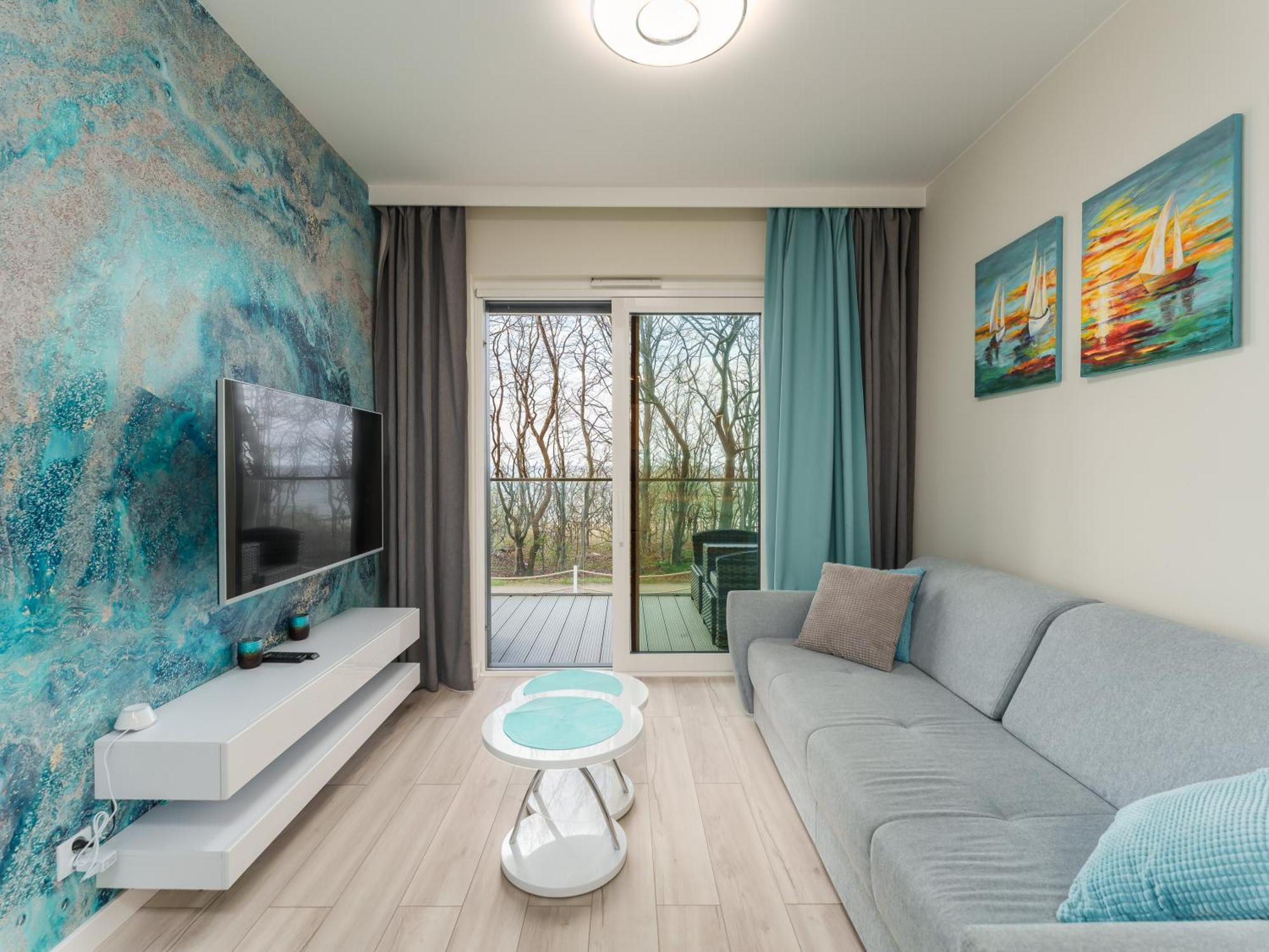 Apartament Z Widokiem Na Morze - Blekitna Perla By Perlowa Przystan Rent Сяноженти Екстер'єр фото